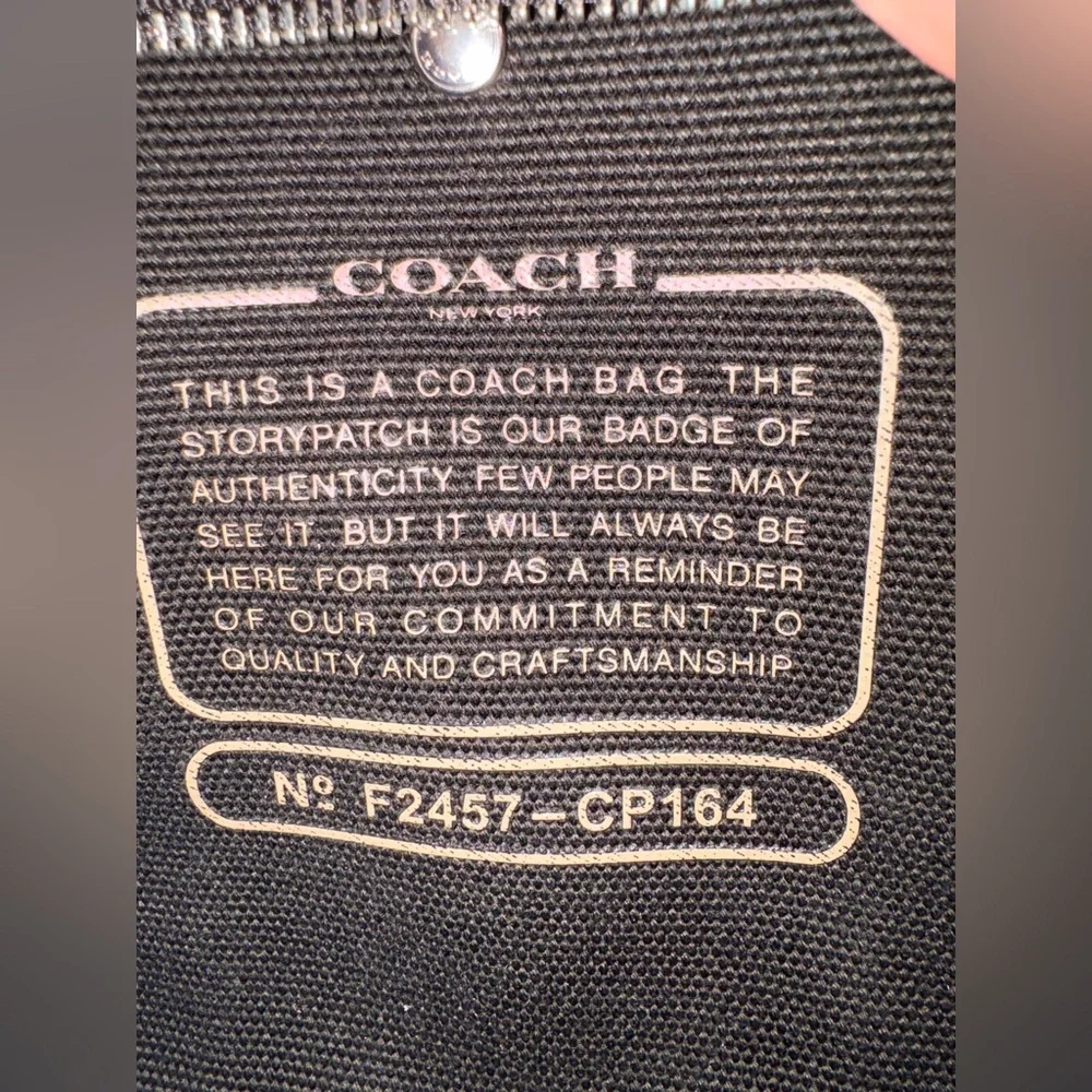 COACH Cargo Tote 26 Black Canvas Crossbody Bag - Excellent Condition - Picture 2 of 14